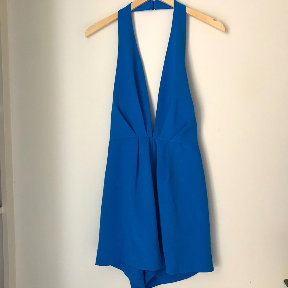 LULU’S Blue Romper Size Large